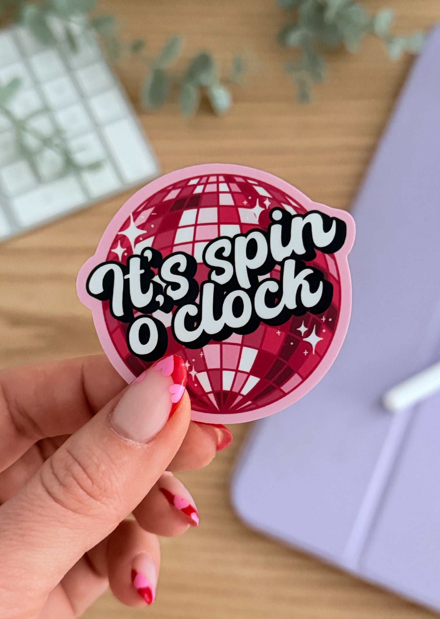 It's Spin O'Clock Sticker