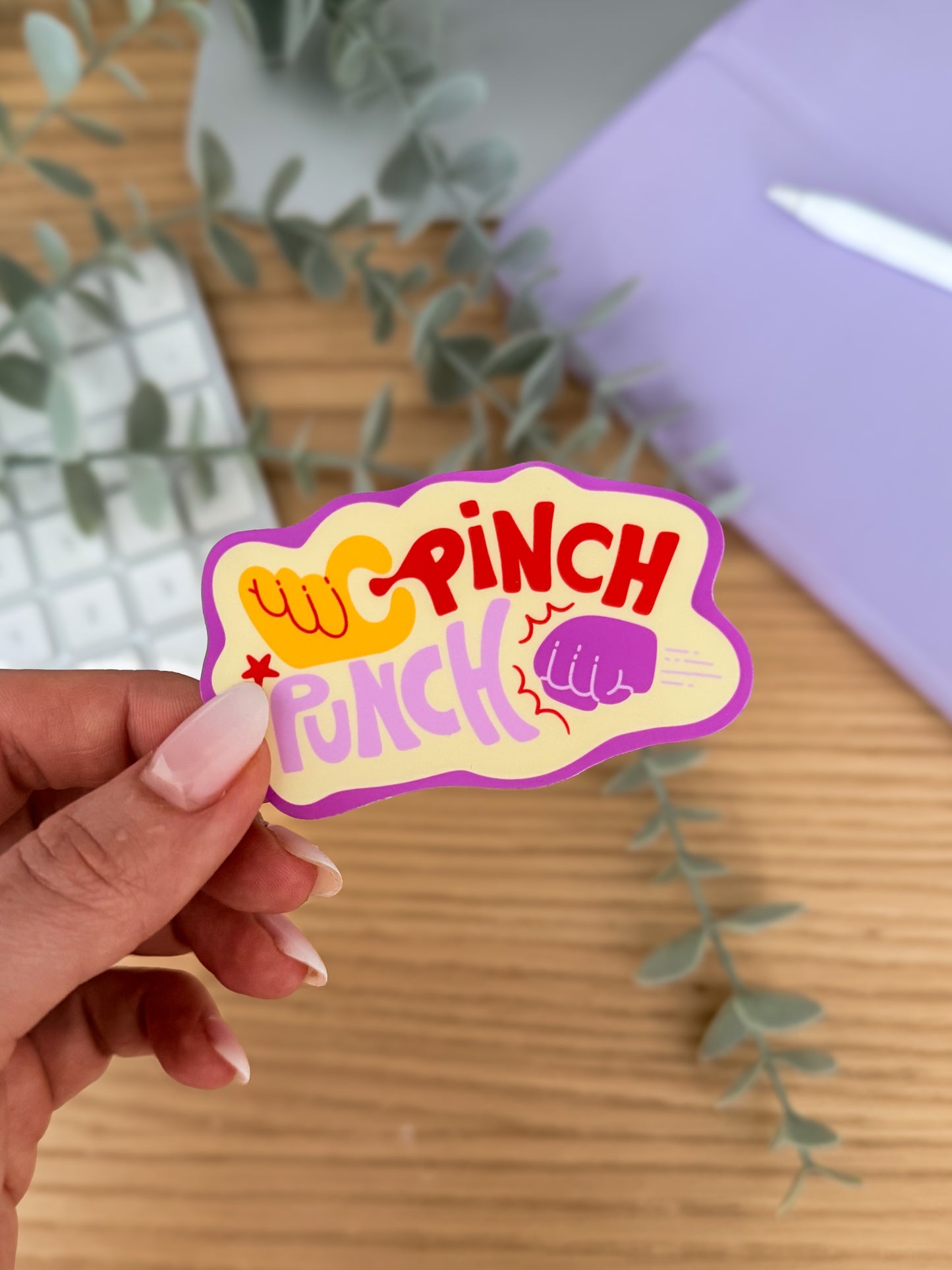 Pinch Punch Sticker