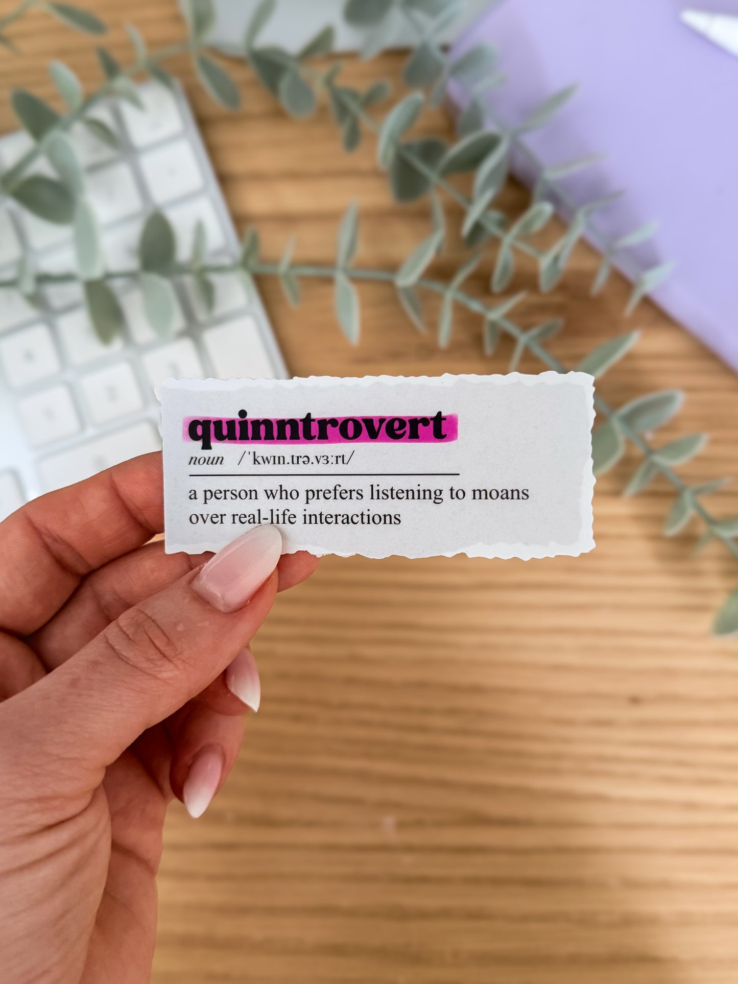 Quinntrovert Sticker