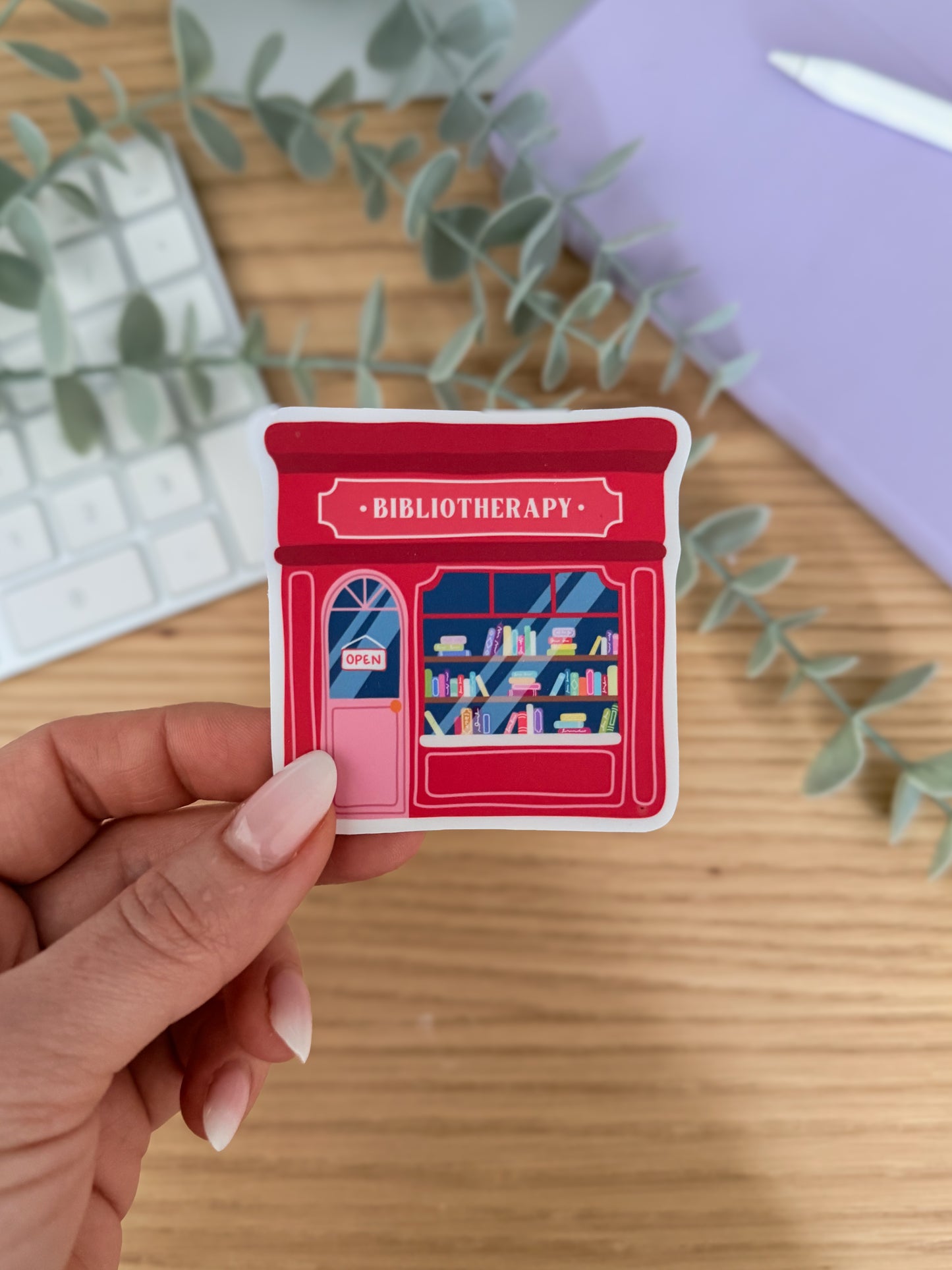 Bibliotherapy Sticker