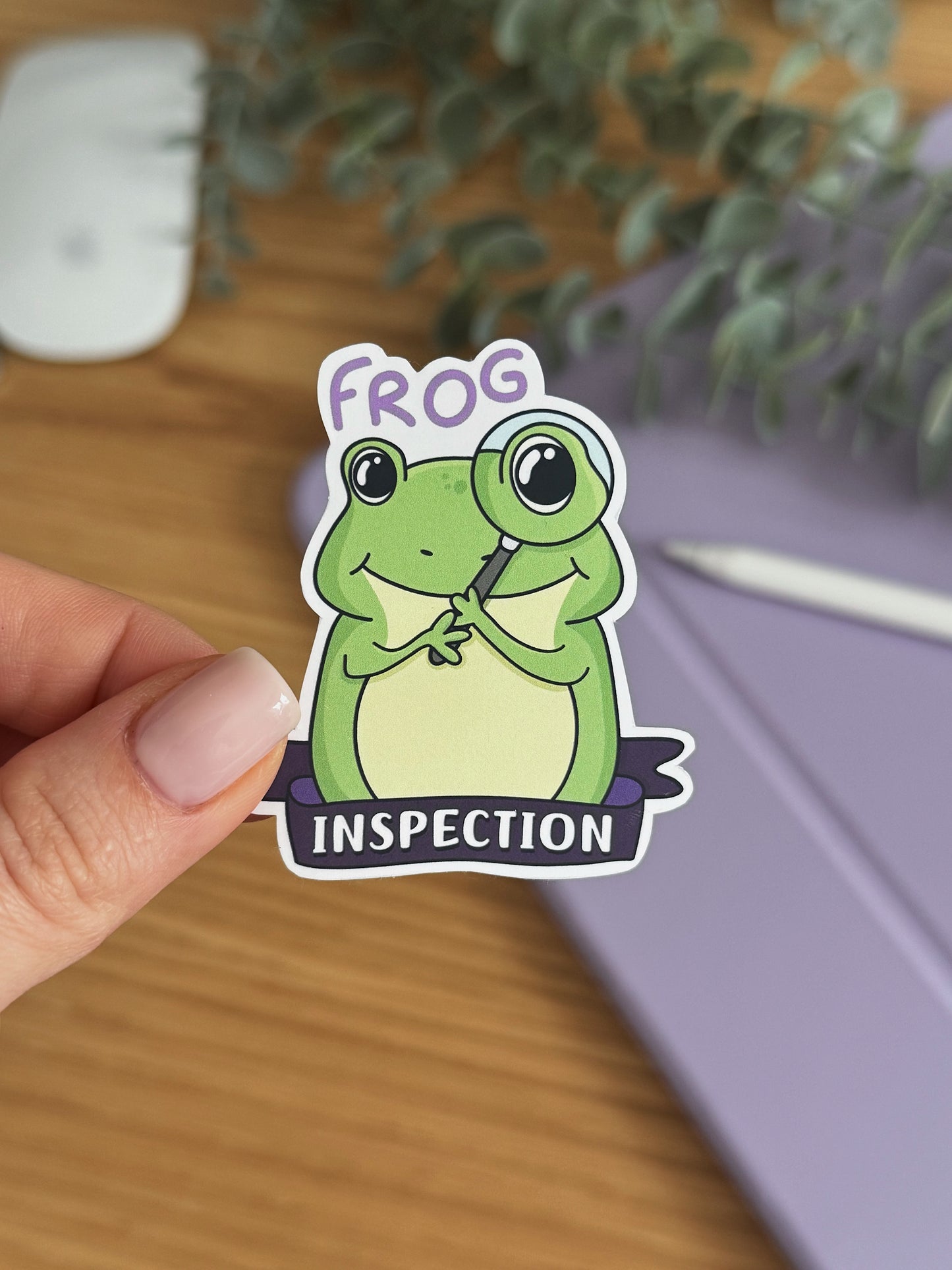 Frog Inspection Sticker