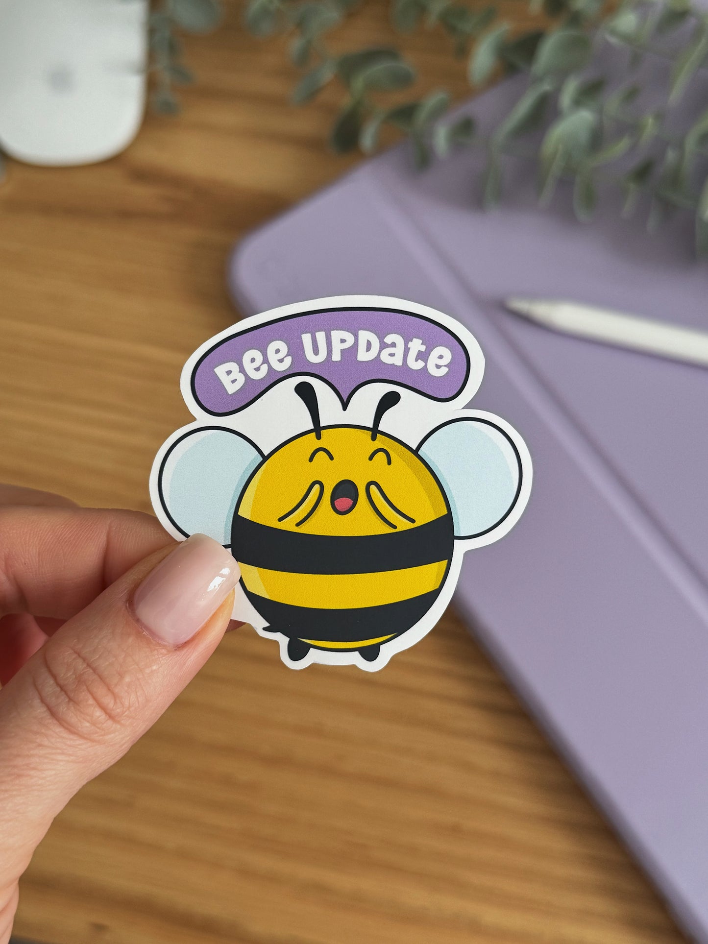 Bee Update Sticker