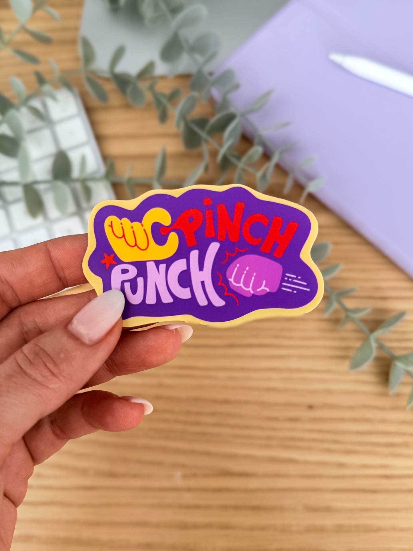 Pinch Punch Sticker