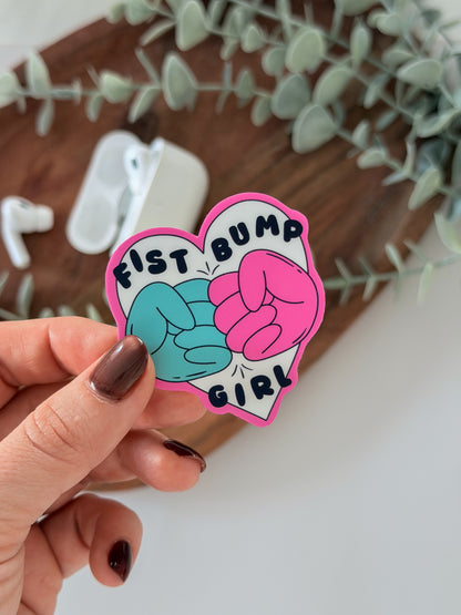 Fist Bump Girl Sticker