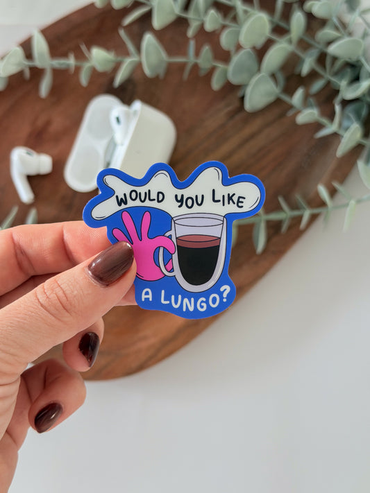 Would You Like a Lungo? Sticker